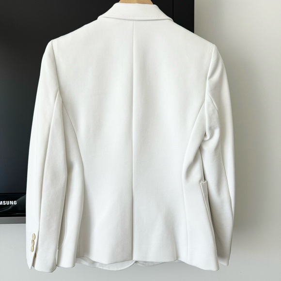 Theory White Cotton Blazer 2 - Picture 3 of 11